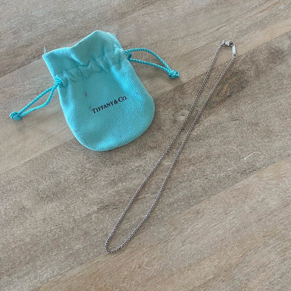 Genuine Tiffany & Co sterling silver 16” necklace chain - no pendant, chain only